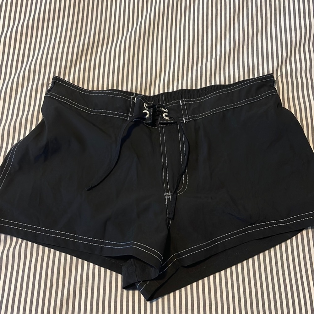Black swimwear shorts
